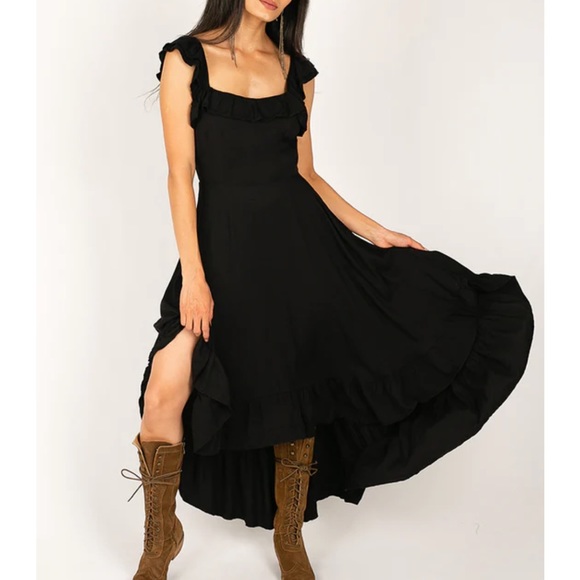 Bette Dress in Jet Black Joyfolie - Picture 3 of 4